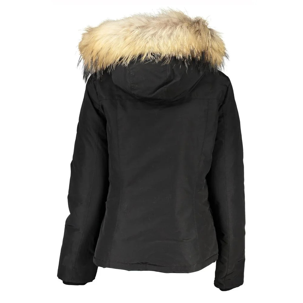Woolrich Black Cotton Jackets & Coat - Parkas