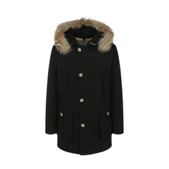 Woolrich Black Cotton Parka - S