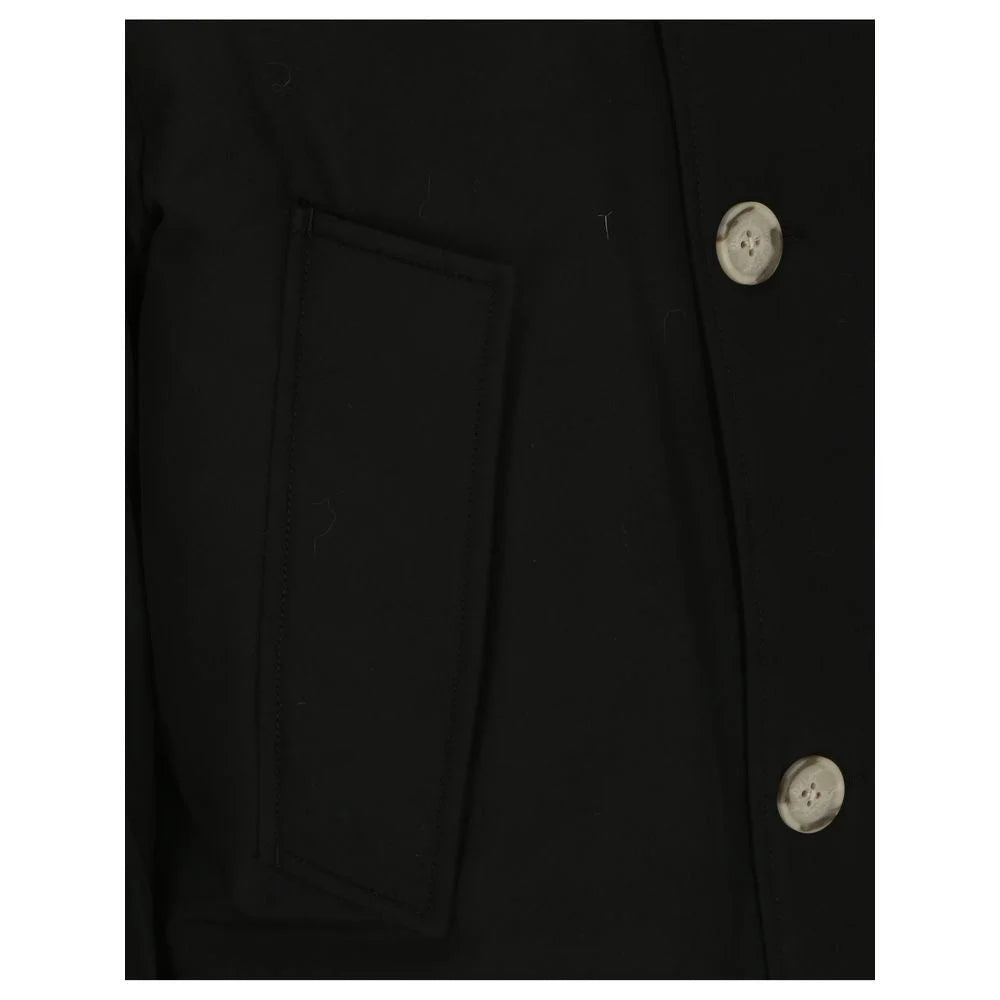 Woolrich Black Cotton Parka - S