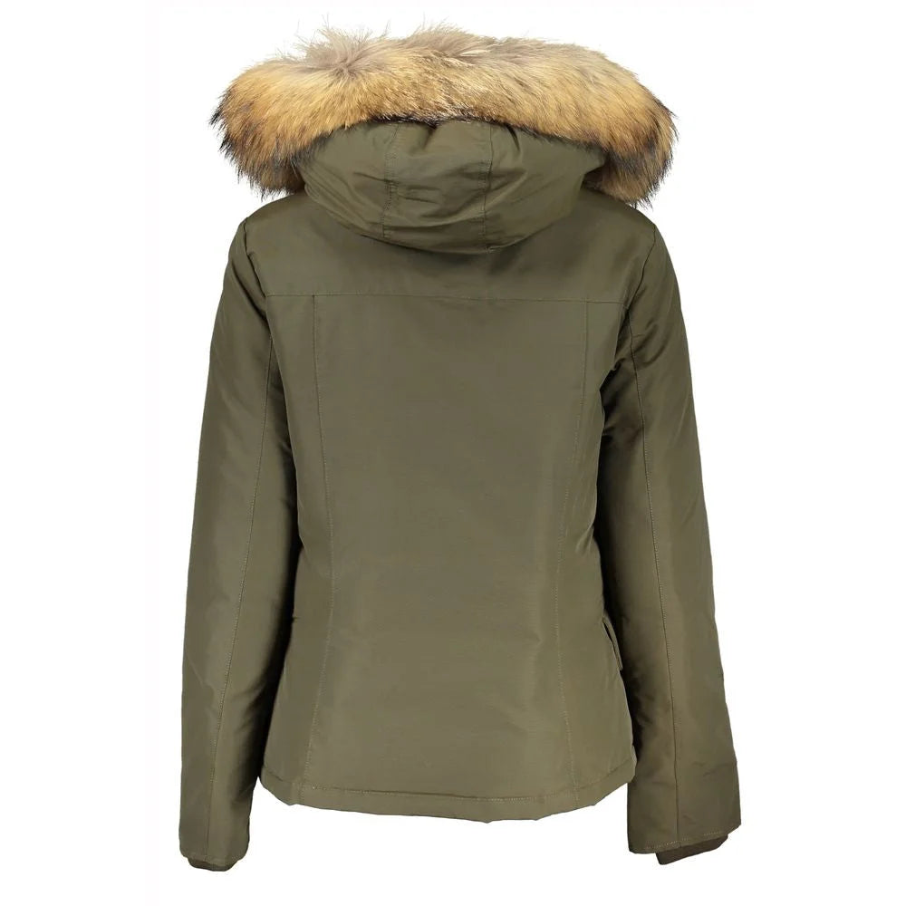 Woolrich Green Cotton Jackets & Coat - S - Parkas