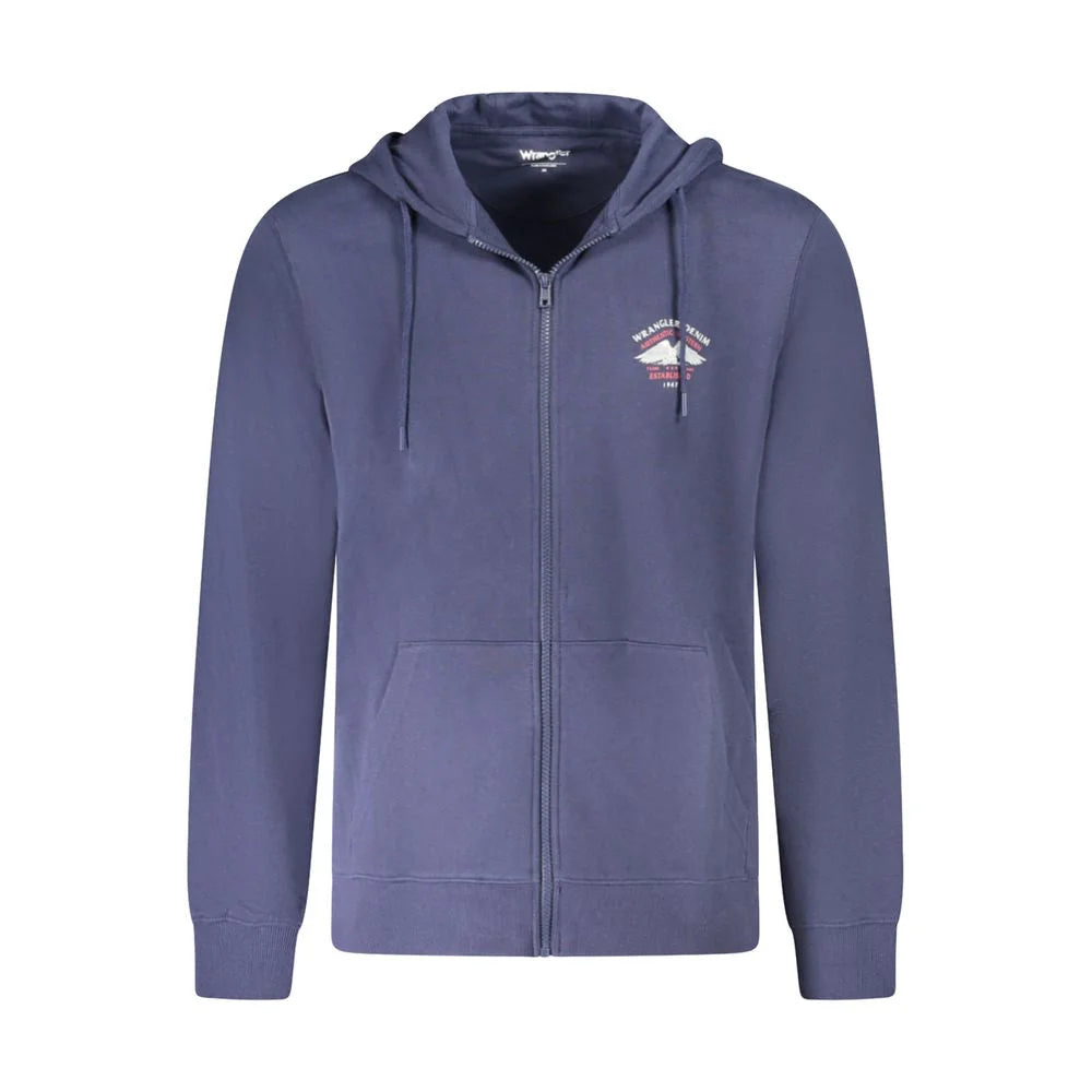 Wrangler Blue Cotton Men Sweater - Hoodies