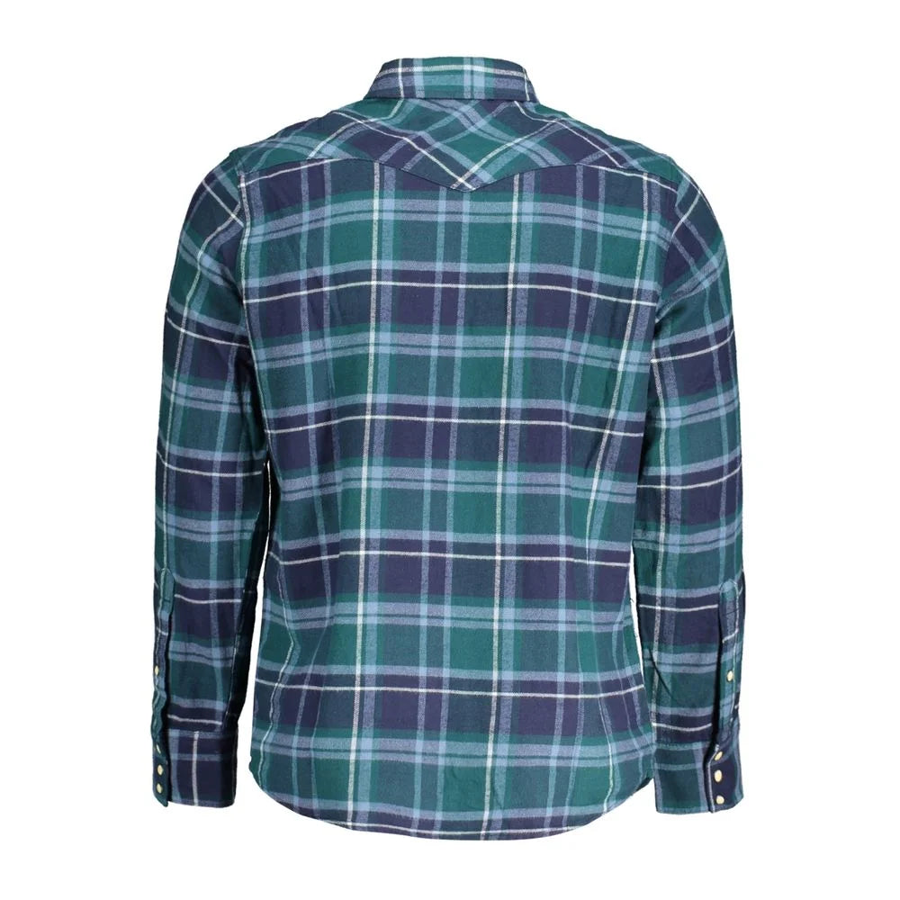 Wrangler Green Cotton Shirt - Shirts