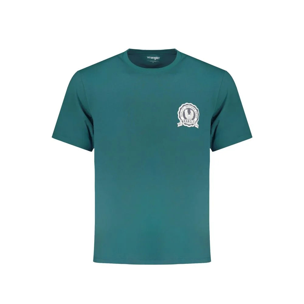 Wrangler Green Cotton T-Shirt - T-Shirts
