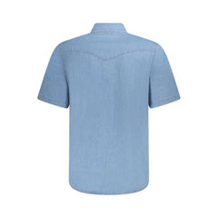 Wrangler Light Blue Cotton Men Shirt - Shirts