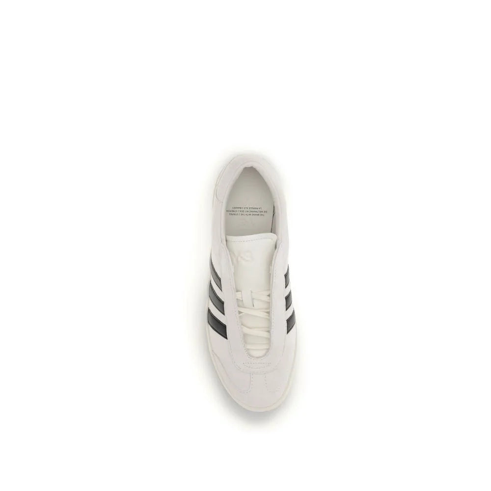 Y-3 Beige Calf Leather Bos Taurus Low Top Sneakers