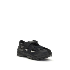 Y-3 Schwarze Kalbshaut Bos Taurus Sandalen