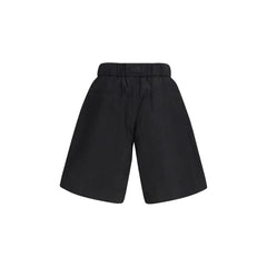 Y-3 Schwarze Baumwoll-Bermudas