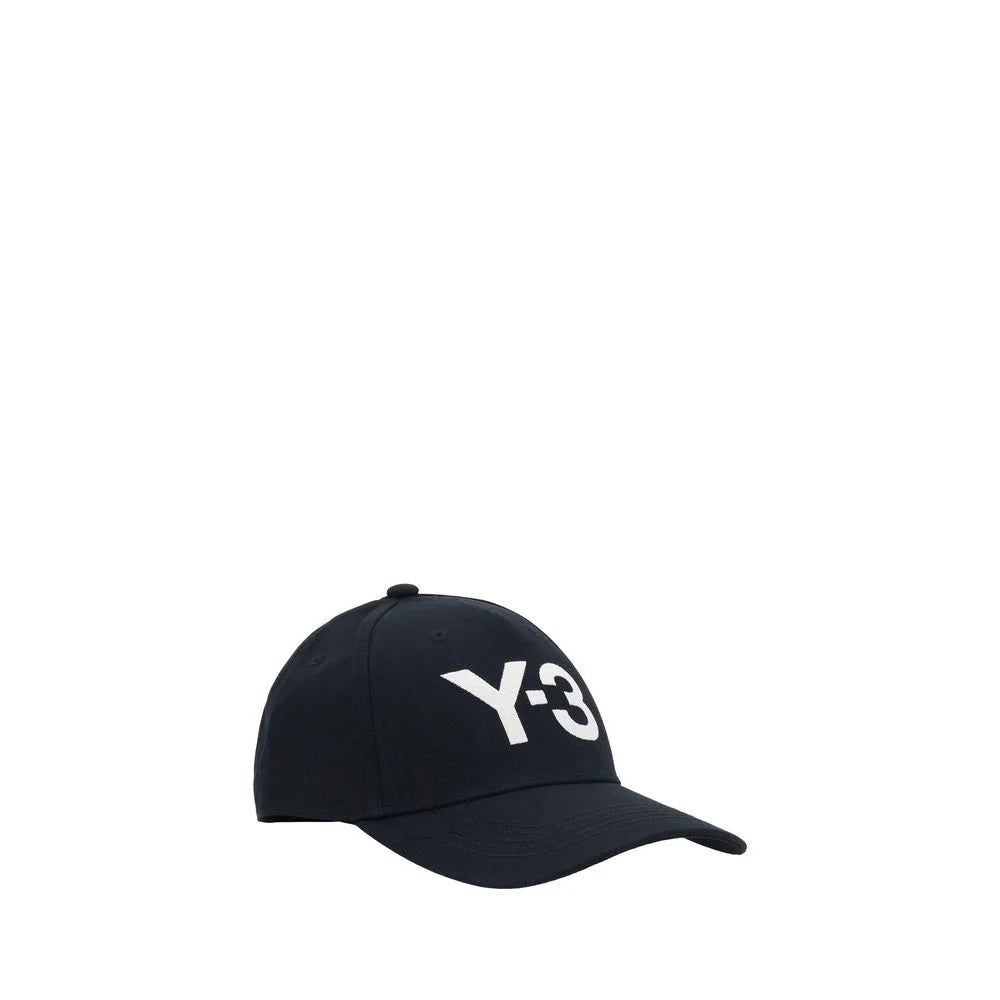 Y-3 Black Cotton Cap (Baseball Hat) - UNI