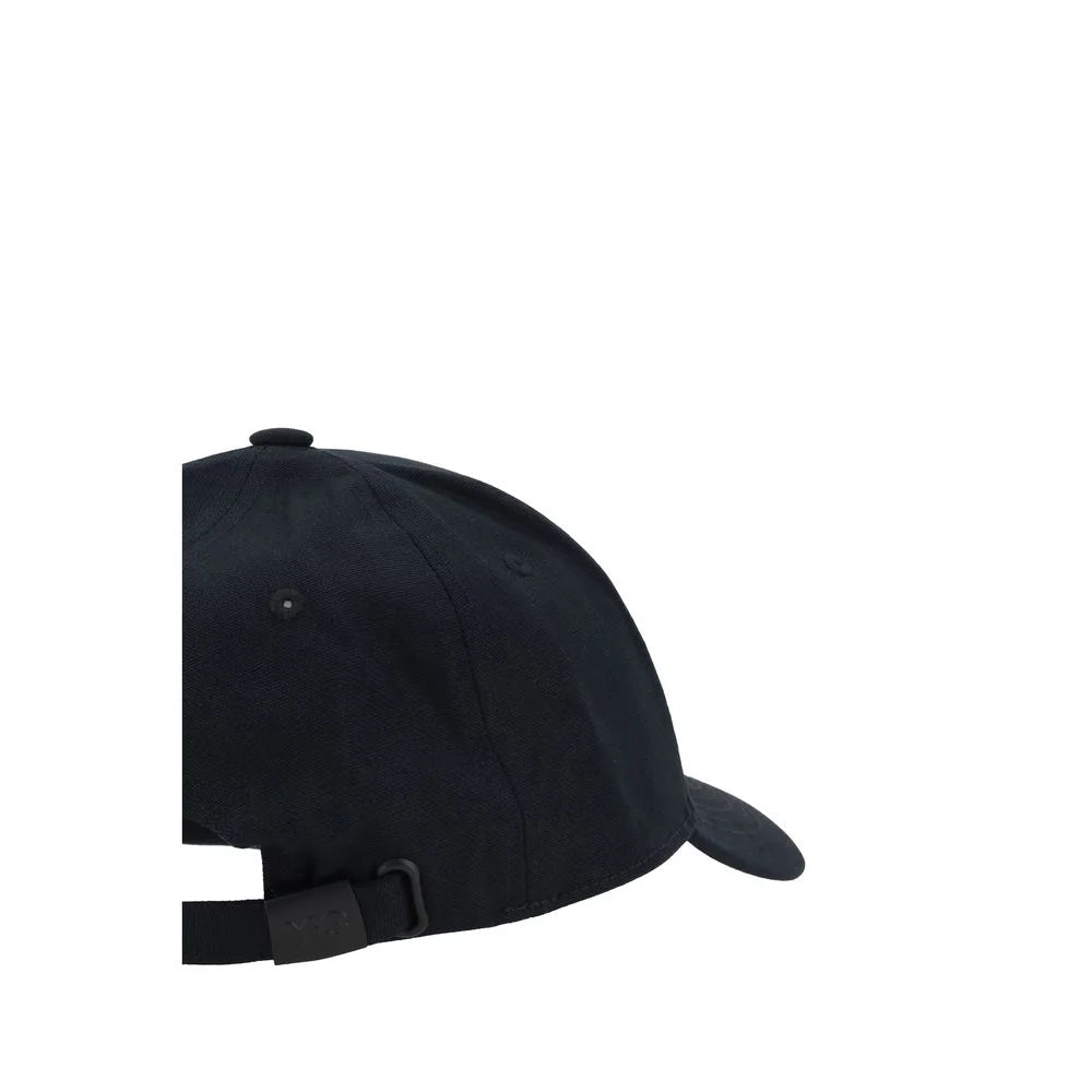 Y-3 Black Cotton Cap (Baseball Hat) - UNI