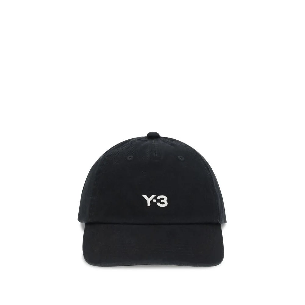 Y-3 Black Cotton Cap (Baseball Hat) - UNI
