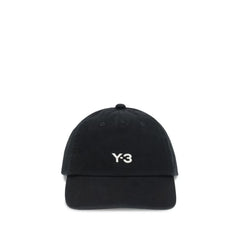 Y-3 Black Cotton Cap (Baseball Hat) - UNI