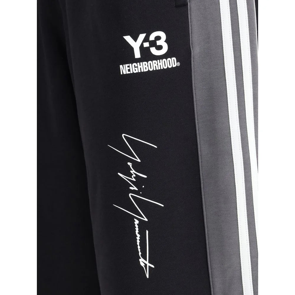 Y-3 Black Cotton Joggers (Workout Pants) - Joggers