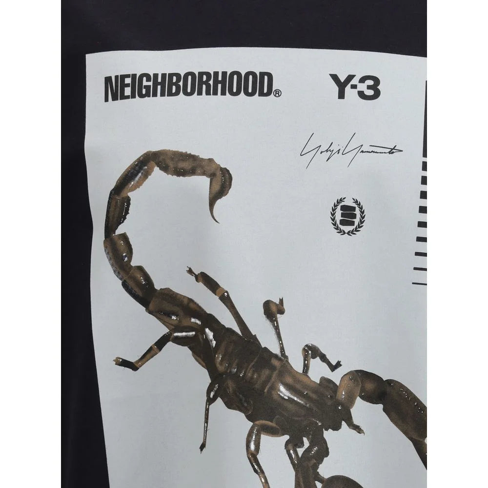 Y-3 Black Cotton Sportswear - T-Shirts