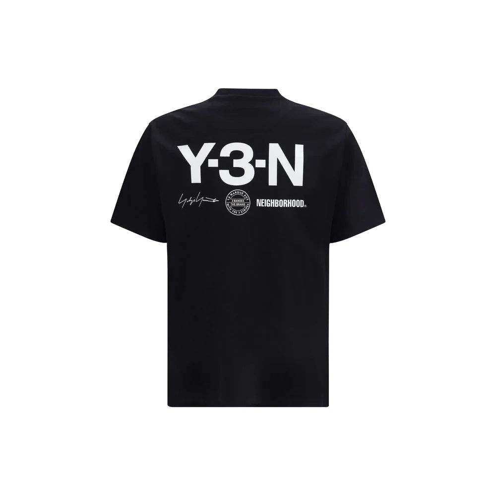 Y-3 Black Cotton Sportswear - T-Shirts