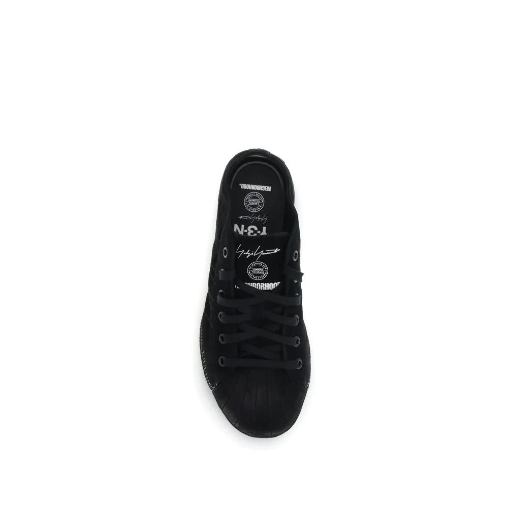 Y-3 Black Leather Low Top Sneakers - Sneakers