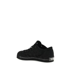 Y-3 Black Leather Low Top Sneakers - Sneakers
