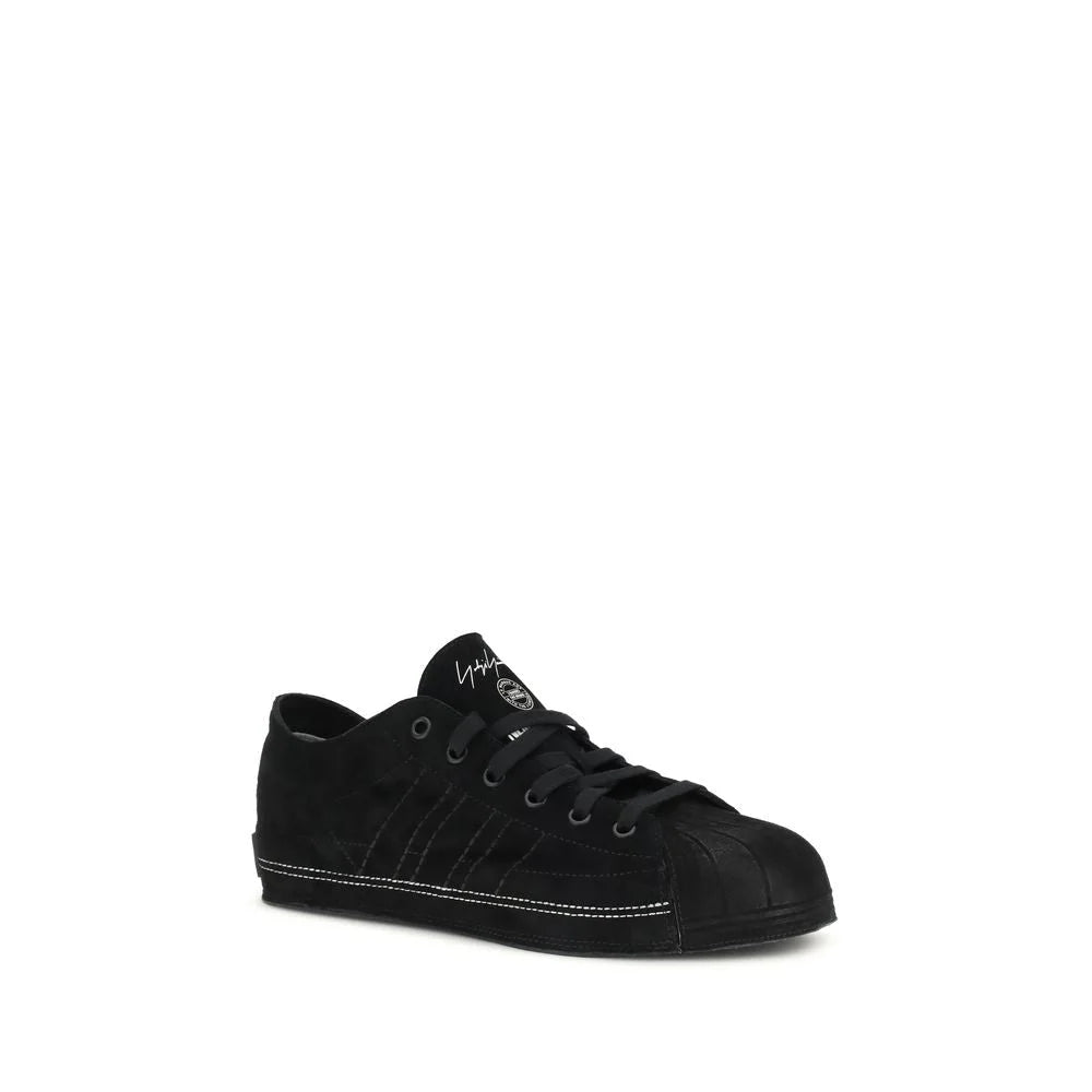 Y-3 Black Leather Low Top Sneakers - Sneakers