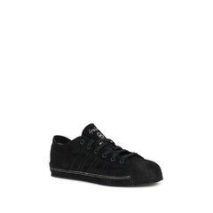 Y-3 Black Leather Low Top Sneakers - Sneakers
