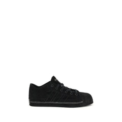 Y-3 Black Leather Low Top Sneakers - Sneakers