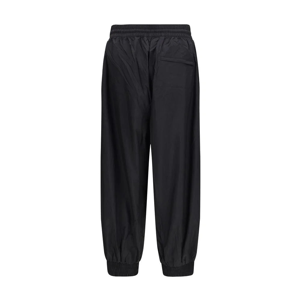 Y-3 Black Nylon Casual Pants - XL