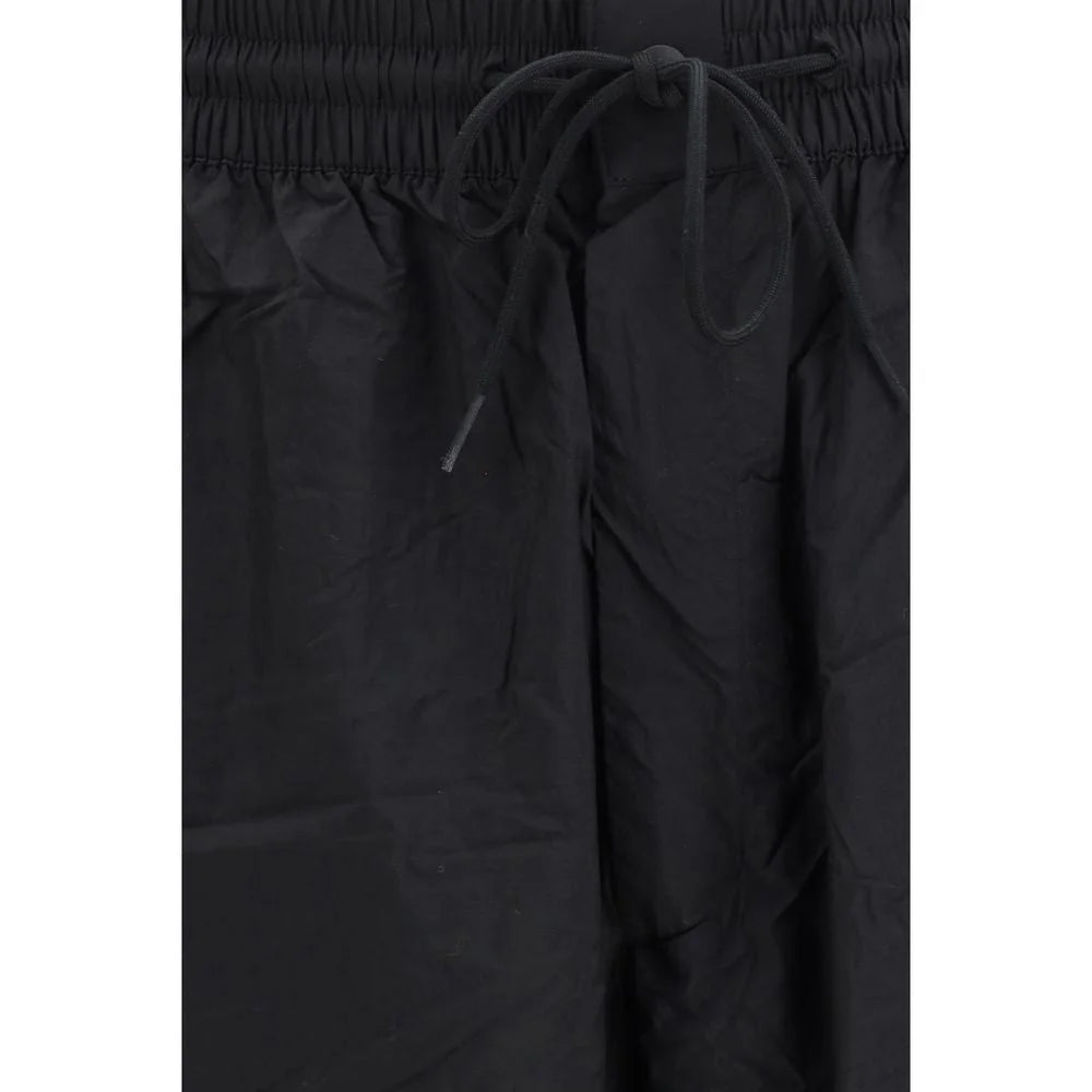Y-3 Black Nylon Casual Pants - XL