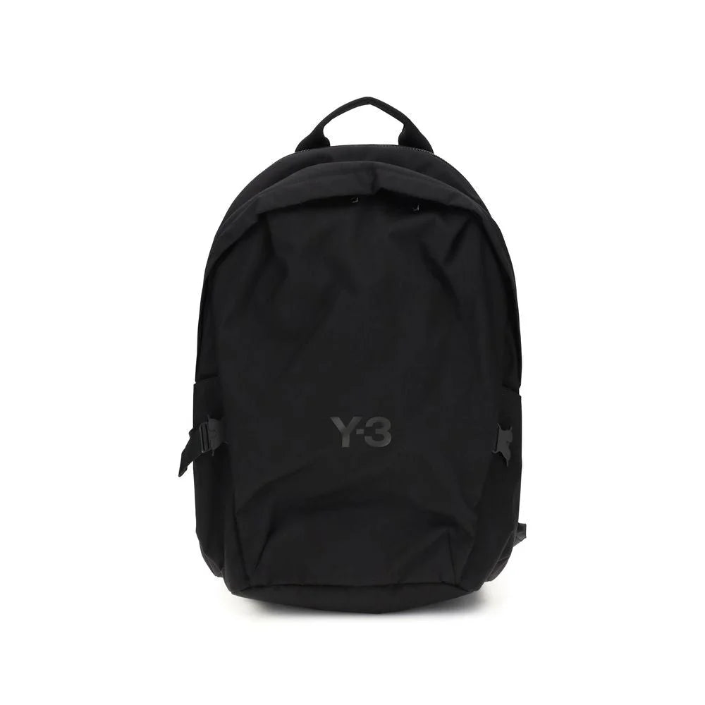 Y-3 Black Polyester Backpack