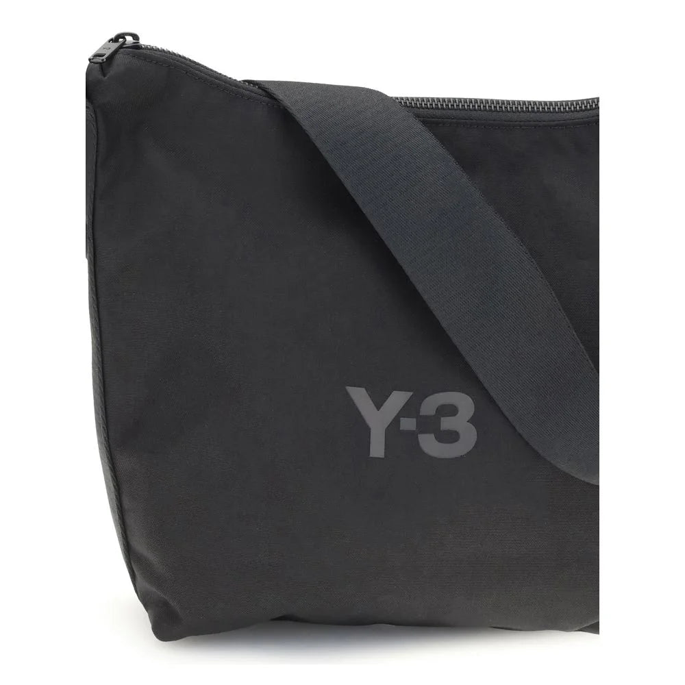 Y-3 Black Polyester Shoulder Bag