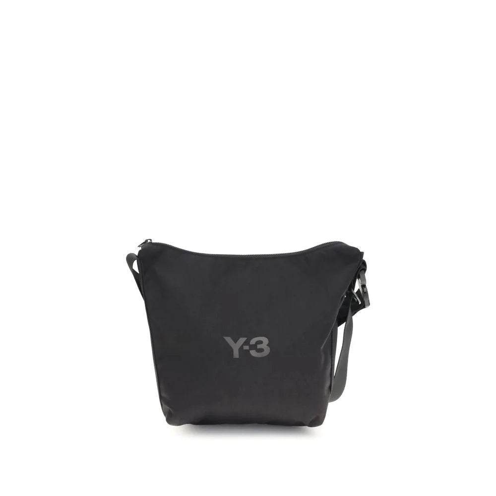 Y-3 Black Polyester Shoulder Bag