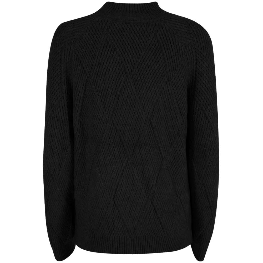 Yes Zee Black Acrylic Women Sweater - Sweaters