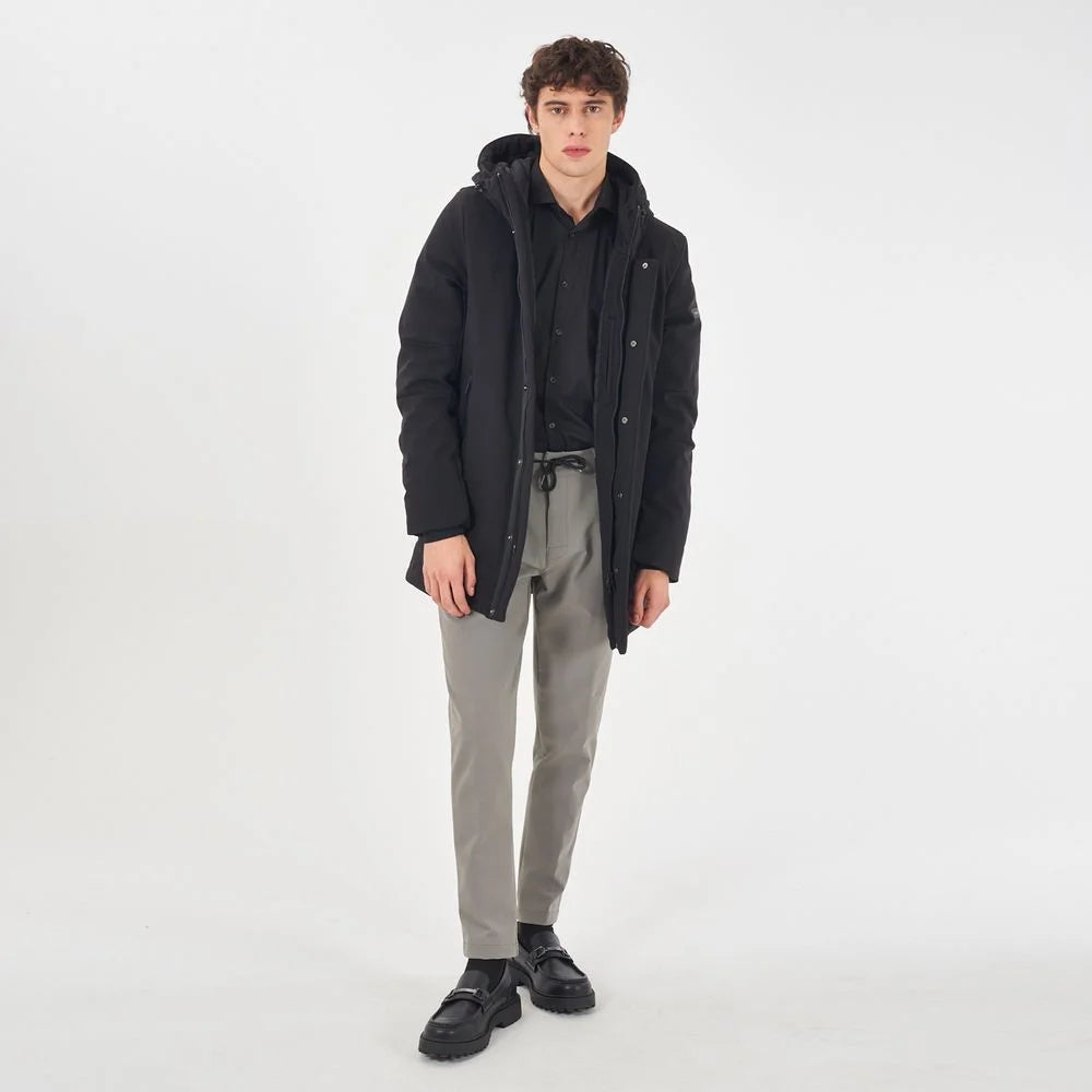 Yes Zee Black Nylon Jackets & Coat - Windbreakers