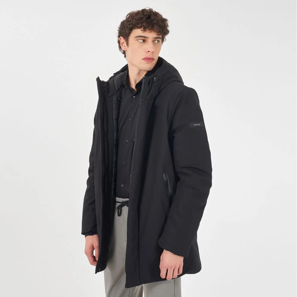 Yes Zee Black Nylon Jackets & Coat - Windbreakers