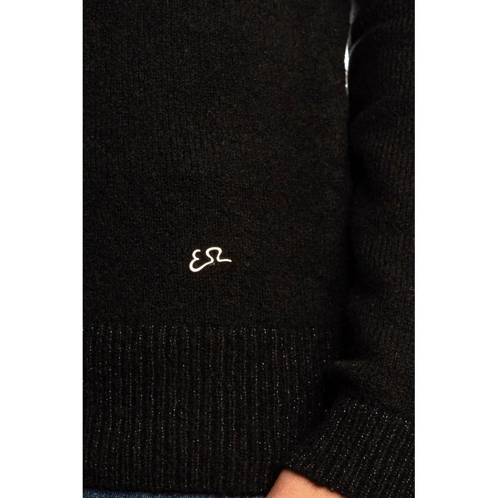 Yes Zee Black Viscose Sweater - Sweaters