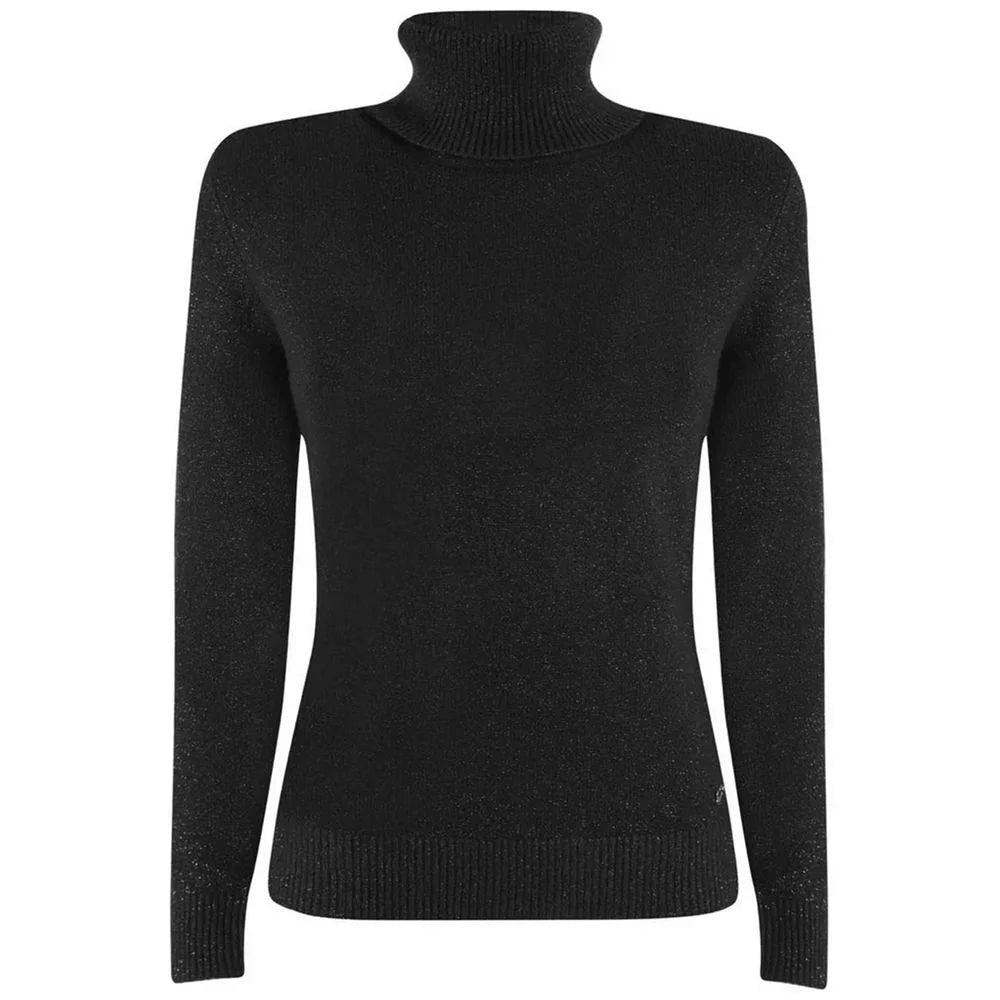 Yes Zee Black Viscose Sweater - Sweaters