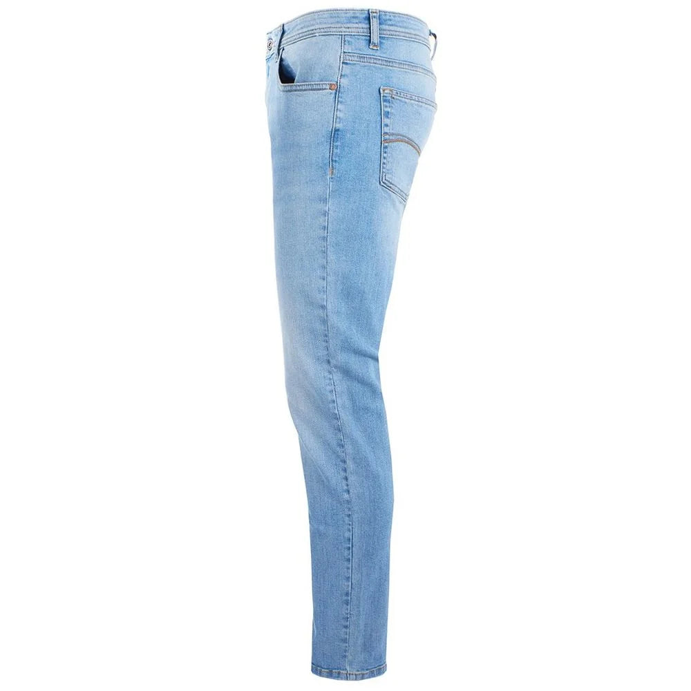 Yes Zee Blue Cotton Jeans Denim - W33 - Jeans