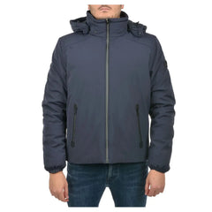 Yes Zee Blue Nylon Men Jacket - S - Puffer Jackets