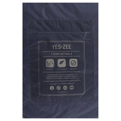 Yes Zee Blue Nylon Sleveless Jacket - XL - Vests