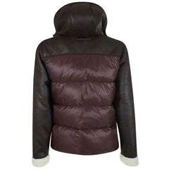 Yes Zee Brown Nylon Men’s Quilted Jacket - Puffer Jackets