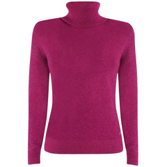 Yes Zee Fuchsia Viscose Sweater - Sweaters