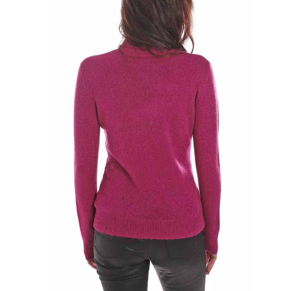 Yes Zee Fuchsia Viscose Sweater - Sweaters