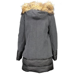 Yes Zee Gray Polyester Jackets & Coat - L - Puffer Jackets