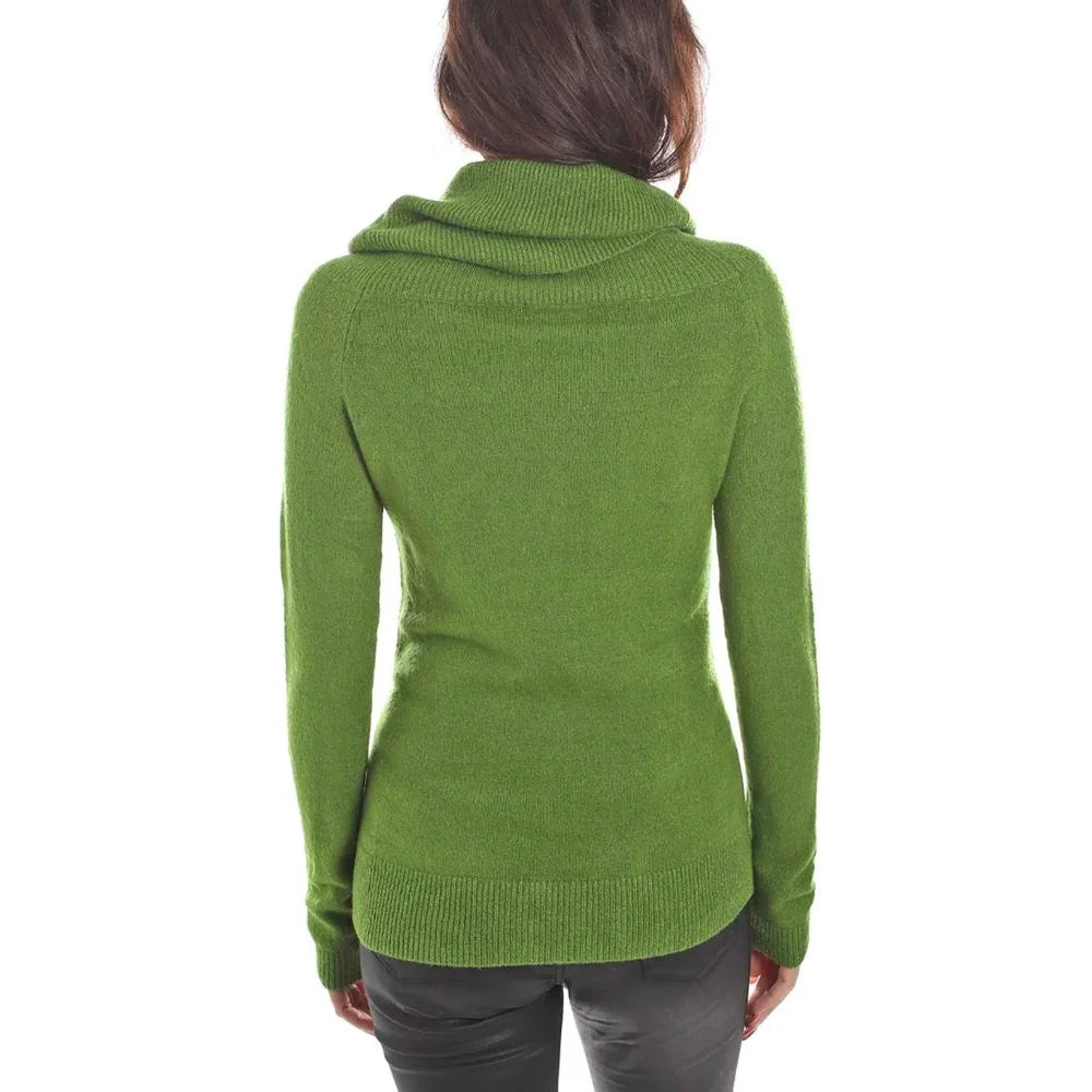 Yes Zee Green Viscose Sweater - Sweaters