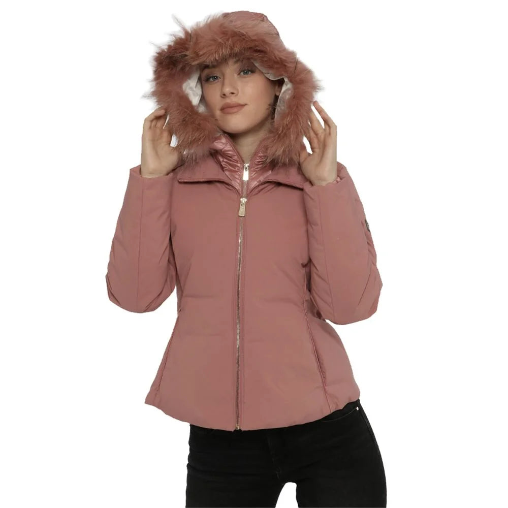 Yes Zee Pink Nylon Jackets & Coat - XXL