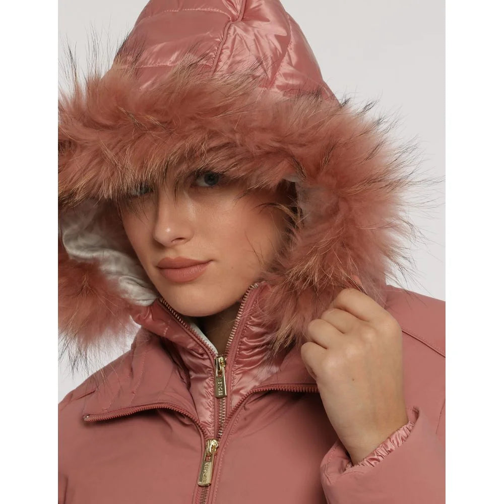 Yes Zee Pink Nylon Jackets & Coat - XXL