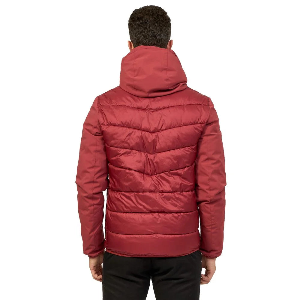Yes Zee Red Nylon Men Jacket - M - Puffer Jackets