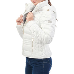 Yes Zee White Polyester Jackets & Coat