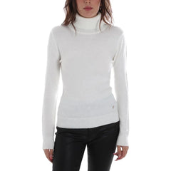 Yes Zee White Viscose Sweater - Sweaters