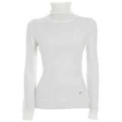 Yes Zee White Viscose Sweater - Sweaters
