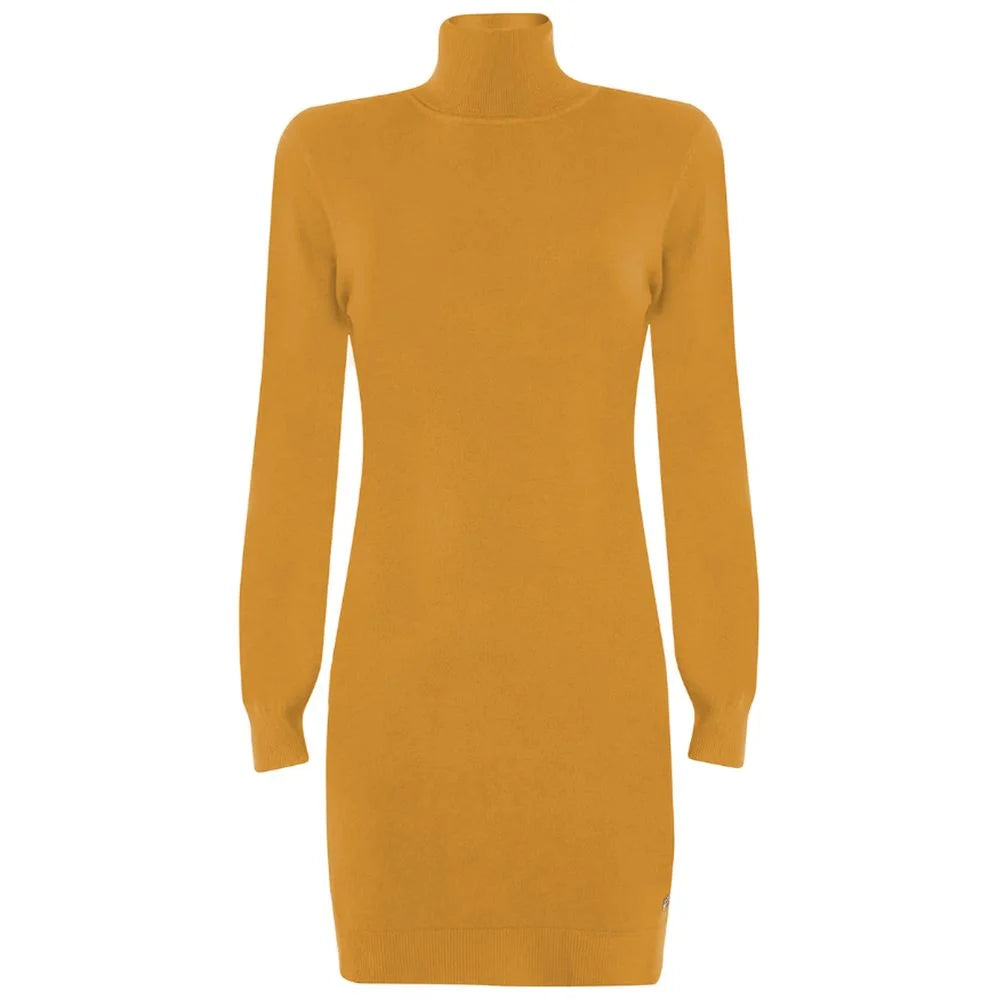 Yes Zee Yellow Viscose Dress - Dresses