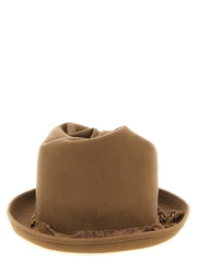 Yohji Yamamoto Beige Wool Fedora