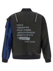 Yohji Yamamoto Black Cotton Bomber